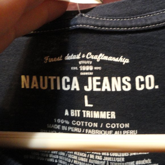 Nautica Jeans Co, Drink like a fish, Grapic T~Cute~One sided~ - Picture 4 of 5